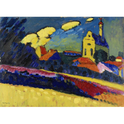 Пейзаж с церковью, Мурнау