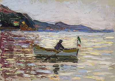 Човен у морі. Рапалло