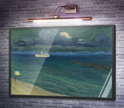 Рапалло - морський пейзаж з пароплавом, Будинок Ленбаха, 1906.