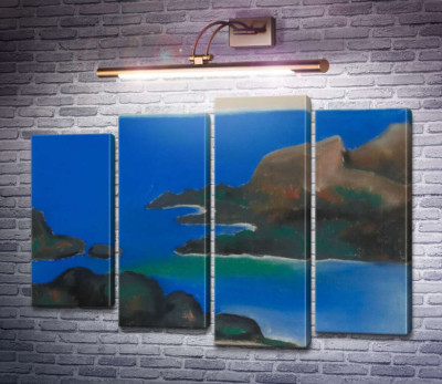 Голубое море и скалы
