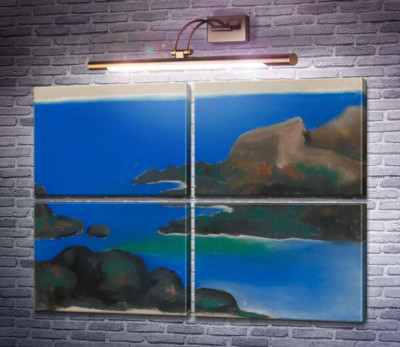 Голубое море и скалы