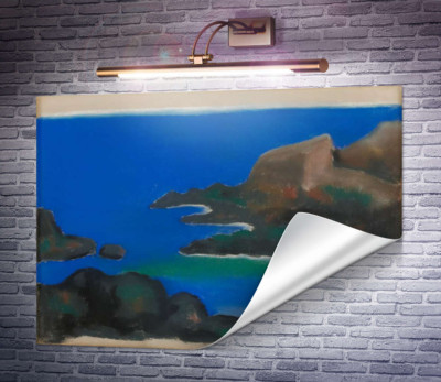 Голубое море и скалы