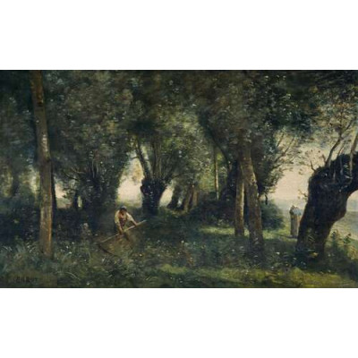 Пейзаж с косарем в ивовой роще, Артуа