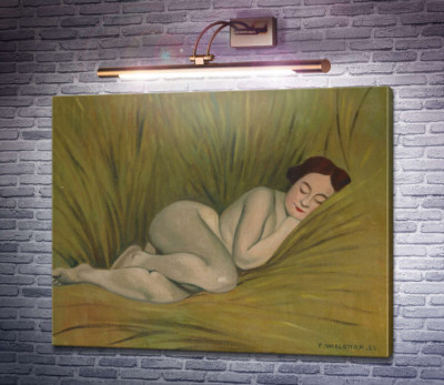Оголена, що лежить