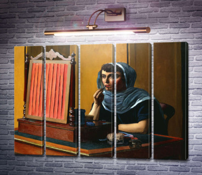 Женщина, красящая губы (Дама за туалетом)