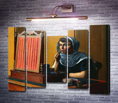 Женщина, красящая губы (Дама за туалетом)