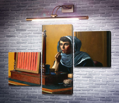 Женщина, красящая губы (Дама за туалетом)