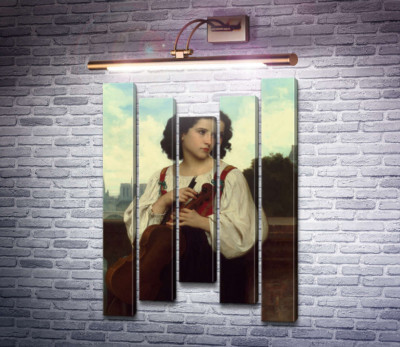 Одна во всем мире (Уличная скрипачка на фоне Парижа)