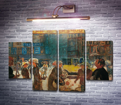 Уличная сценка с такси, Париж