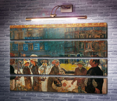 Уличная сценка с такси, Париж