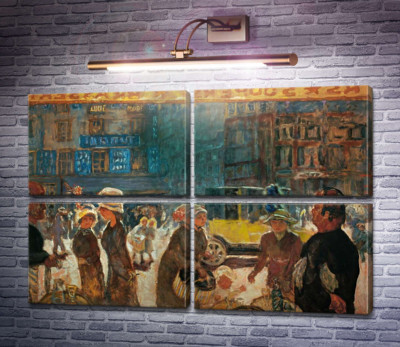 Уличная сценка с такси, Париж
