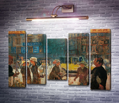 Вулична сценка з таксі, Париж