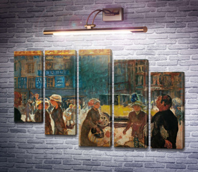 Уличная сценка с такси, Париж
