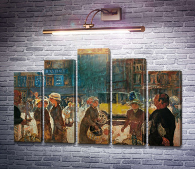 Вулична сценка з таксі, Париж