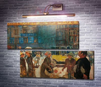 Уличная сценка с такси, Париж