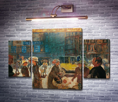 Уличная сценка с такси, Париж