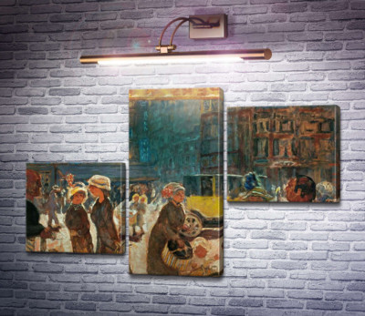 Уличная сценка с такси, Париж