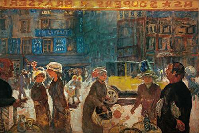 Уличная сценка с такси, Париж