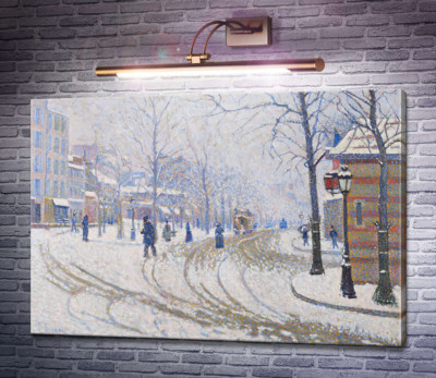 Бульвар Клиши, Париж, снег