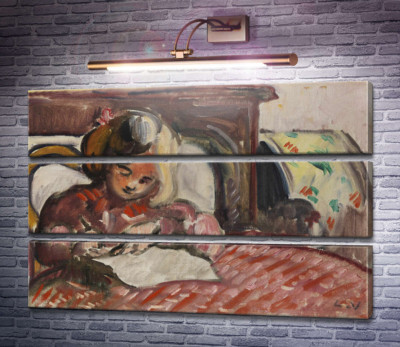 Ребенок, пишущий письмо