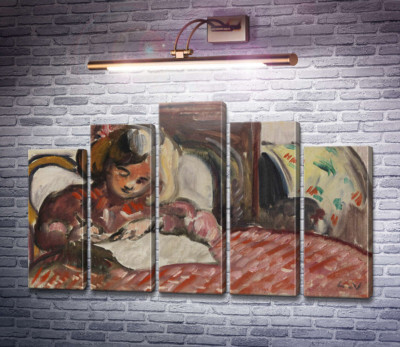 Ребенок, пишущий письмо
