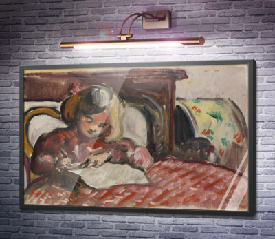 Ребенок, пишущий письмо
