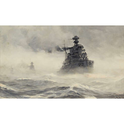 Песчаная буря в море - Британский флот у Александрии