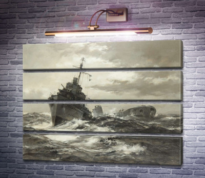 HMS Fame признает подводную лодку союзника
