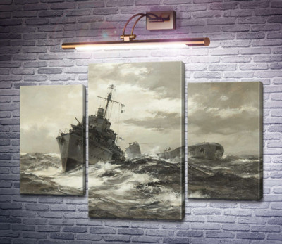 HMS Fame признает подводную лодку союзника