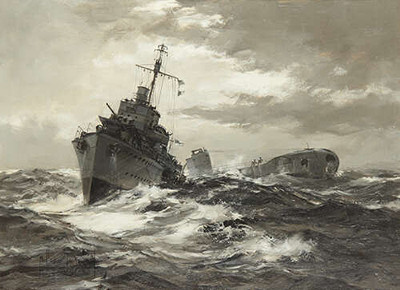 HMS Fame визнає підводний човен союзника