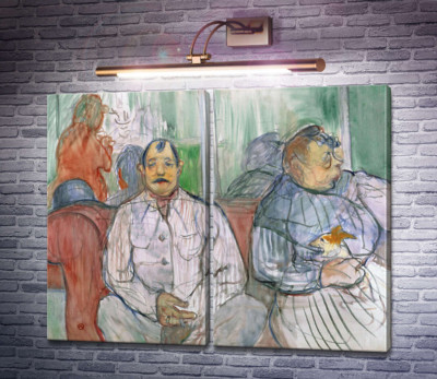Месье и мадам Ле Шиен с собачкой
