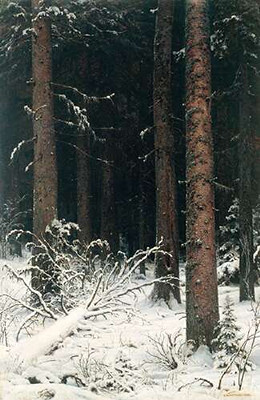 Ялиновий ліс взимку, 1884