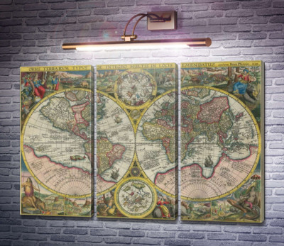 Карта світу, Петро Планцій, 1594
