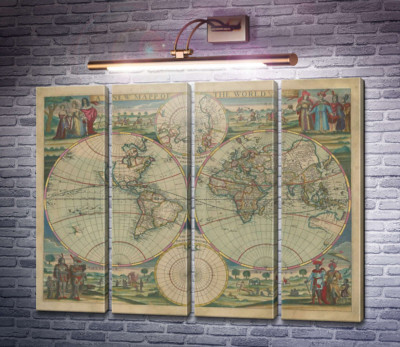 Нова карта світу Роберта Гріна, 1676
