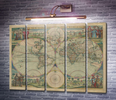 Нова карта світу Роберта Гріна, 1676