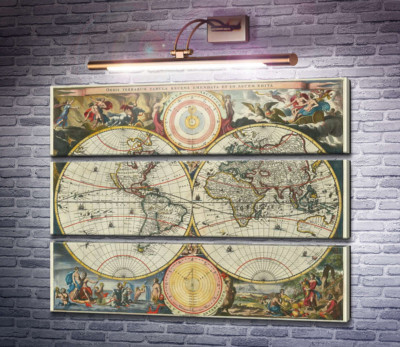 Карта мира, Дэниел Ступендал, 1682 г