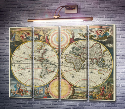 Карта мира, Дэниел Ступендал, 1682 г