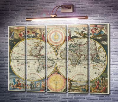 Карта мира, Дэниел Ступендал, 1682 г