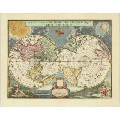 Новий погляд на планету Земля з обох полюсів, Джерард Валк, 1672 р