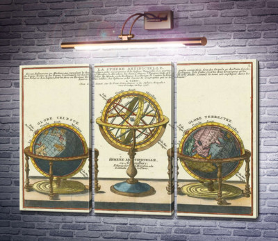 Искусственная сфера (Земные, небесные и армиллярные глобусы), 1740 г.