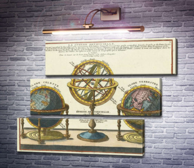 Штучна сфера (Земні, небесні та армілярні глобуси), 1740 р.