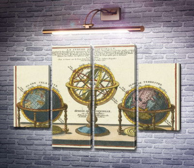 Искусственная сфера (Земные, небесные и армиллярные глобусы), 1740 г.