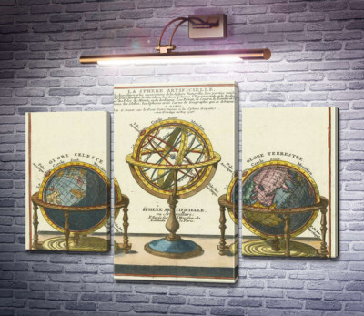 Искусственная сфера (Земные, небесные и армиллярные глобусы), 1740 г.