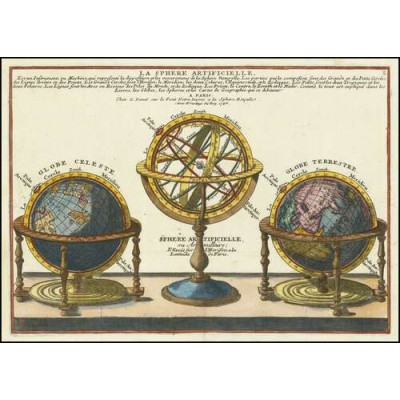 Штучна сфера (Земні, небесні та армілярні глобуси), 1740 р.