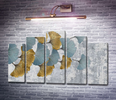 Золоті та блакитні листя гінкго