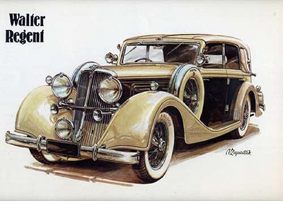 Кремовый блеск автомобиля Walter Regent