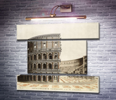 Будова римського Колізею (Colosseum) в розрізі