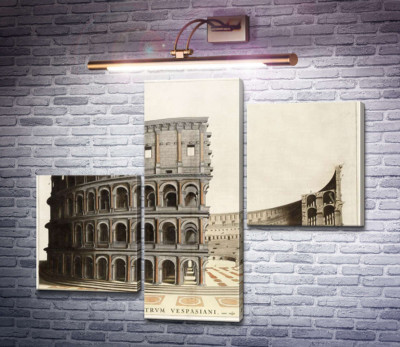 Будова римського Колізею (Colosseum) в розрізі