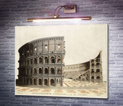 Строение римского Колизея (Colosseum) в разрезе