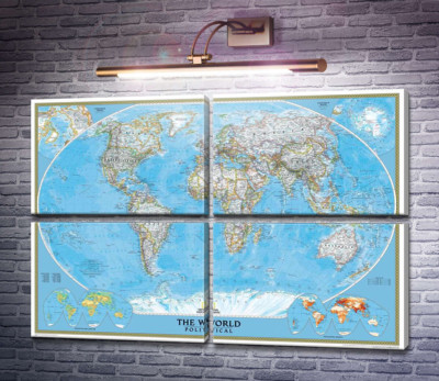 Подробная политическая карта мира